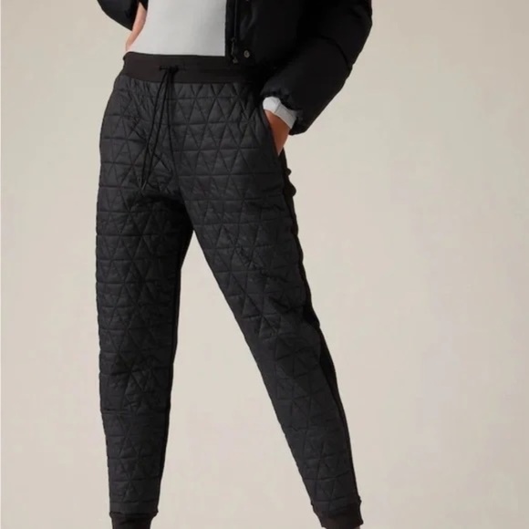 Athleta Black Solstice Jogger Athleisure Pants 12 - Picture 8 of 8